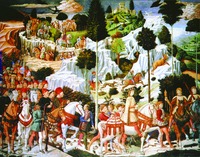 Бенноцо Гоццоли. Шествие волхвов. Роспись капеллы Палаццо Медичи-Риккарди, Флоренция. 1459-1461 гг.