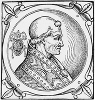 Гонорий III, папа Римский. Гравюра. (Sacchi. Vitis pontificut. 1626) (РГБ)