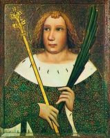 Мч. Вит. До 1365 г. Мастер Теодорик. Алтарный образ (Национальная галерея в Праге)