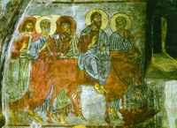 Вход Господень в Иерусалим. Роспись церкви в Мацхвариши. Худож. Микаел Маглакели. 1140 г.