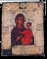 Икона Божией Матери Элеовритисса. XIV в.