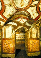 Погребальная комната в катакомбах Памфила, Рим. III в.
