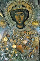 Фануильская икона вмч. Георгия Победоносца. XIV в. (Кафоликон мон-ря Зограф)
