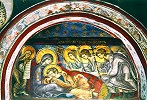 \"Спас Недреманное Око\". Роспись кафоликона мон-ря Ватопед. XIV в.