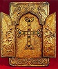 Св. Крест из мон-ря Хотакерац. Складень-реликварий. 1300 г. Вайоц-Дзор (Музей собора Эчмиадзин)