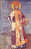 Андроник III Палеолог. Фреска в вост. части притвора собора Богородицы Хиландарского мон-ря. После 1325 г. (поновлена в 1804)