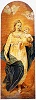 Богородица с Младенцем. Икона из иконостаса ц. Воскресения Христова Воскресенского Новоиерусалимского мон-ря. 175(3?) г. (ГРМ)