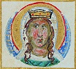 Вмц. Варвара. Миниатюра из греко-груз. рукописи. XV в. (РНБ. Л.58)