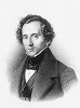 Ф. Мендельсон. Литография по картине худож. В. Хензеля. Сер. XIX в.