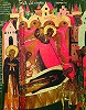 «Отход души грешной». Фрагмент композиции на двери в жертвенник. 1607 г. Мастер мон. Трифон (КБМЗ)