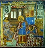 Исповедание веры и мучение Гурия и Самона. Фрагмент росписи придела святых Гурия, Самона и Авива ц. прор. Илии в Ярославле. Посл. четв. XVII в.