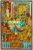 Прор. Даниил на пиру у царя Валтасара. Миниатюра из Книги Пророков с толкованием. 1888 г. (РГБ. Ф. 242. № 187. Л. 464)