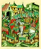 Кн. Даниил Романович захватывает княжеский стол в Киеве. Миниатюра из Лицевого летописного свода. 70-е гг. XVI в. (РНБ. F. IV. 225. Л. 360)