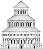 Звартноц. Зап. фасад (реконструкция Т. Тораманяна)