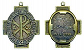 Знак Имп. Палестинского православного общества. Кон. XIX - нач. XX в. Лицевая и оборотная стороны (ГИМ)