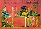 Сцены из жизни Иакова. миниатюра из Венского Генезиса. VI в. (Vindob. Theol. gr. 31. Fol. 17)