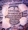 Посвятительная надпись еп. Феодору. Мозаика пола соборной базилики в Аквилее. IV в.