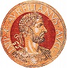 Имп. Аврелиан. Гравюра. (Goltzius H. Vivae imperatorium. 1557)