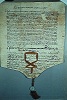 Соборная грамота Патриарха К-польского Иоасафа и греч. епископов, утверждающая за Иоанном IV титул царя. 1560 г. (РГБ. Ф. 181. №175)