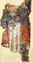 Прор. Илия. Фрагмент фрески. X-XI вв. (Византийский музей, Афины)