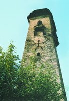 Башня с изображением Голгофского креста в сел. Верхний Лейми. XVII-XVIII вв.
