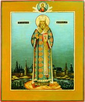 Свт. Иннокентий (Вениаминов), митр. Московский и Коломенский. Икона. Нач. XXI в. (частное собрание)