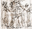 Облачение папы Иоанна XII в казулу. Копия утраченной фрески капеллы св. Фомы в базилике Сан-Джованни ин Латерано в Риме (G. Grimaldi. Descrizione della basilica di S. Pietro in Vaticano (Vat. Barber. Lat. 2733. Fol. 49v))