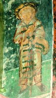 Блж. Иоанн Большой Колпак. Роспись Благовещенского собора в Сольвычегодске. 1600 г.