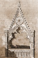 Надгробие Иоанна Пекама в Кентерберийском соборе. Гравюра, XIX в.