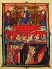 Страшный Суд. Миниатюра из Апокалипсиса. XIII в. (Paris. Mazarin. 870. Fol. 44v)