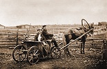 Прав. Иоанн Кронштадтский на прогулке по родным местам. Фотография П. П. Шаумана. 1891 г. (РГБ)