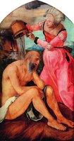Иов и его жена. Худож. А. Дюрер. Ок. 1504 г. (Штеделевский художественный ин-т, Франкфурт-на-Майне)
