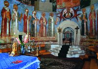 Горнее место в алтаре Успенского собора в Ростове