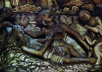 Испытание Иова. Рельеф зап. фасада собора Нотр-Дам в Париже. 20-е — 30-е гг. XIII в.