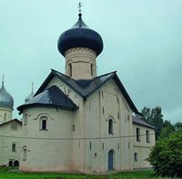 Церковь прав. Симеона Богоприимца в Покровском Зверине мон-ре, Вел. Новгород. 1467 г. Фотография. 2006 г.