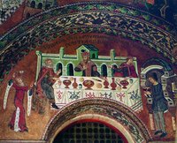 Пир царя Ирода. Мозаика в соборе Сан-Марко в Венеции. 1343–1354 гг.