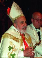 Кардинал-Патриарх Халдейской Католической Церкви Ирака Эммануил III Делли. Фотография. 2002 г.