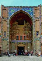 Ворота старого базара в Исфахане. Фотография. ХХ в.