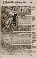 Заглавная страница Евангелия от Иоанна в Библии, изданной лютеран. Хоуларским еп. Гудбрандуром Торлакссоном. 1584 г. (Edinburgh, National Library of Scotland. X. 45a)