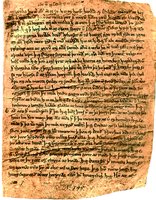 Фрагмент рукописи «Старшая Эдда». Нач. XIV в. (Reykjavík, Árni Magnússon Instutute. AM 748I 4to. Fol. 1r)