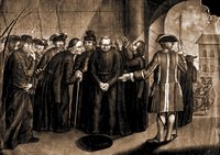 Изгнание иезуитов из Испании. Гравюра. 1767 г. Худож. Ш. Мокур