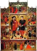 «Ретабло святых Абдона и Сеннена». 1458–1461 гг. Худож. Жауме Уге (Музей Каталонии)