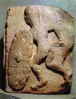 Иберийский воин. Рельеф из Осуны. IV в. до Р. Х. (Национальный археологический музей, Мадрид)