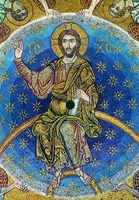 Христос Вседержитель. Мозаика центрального купола собора Сан-Марко в Венеции. Посл. треть XII в.