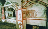 Роспись в катакомбах на Виа Дино Компаньи в Риме. Сер. IV в.