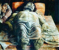 Мертвый Христос. Ок. 1490 г. Худож. Андреа Мантенья (Галерея Брера, Милан)