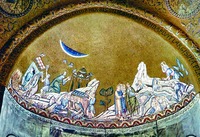 Чудеса во время исхода израильтян из Египта. Мозаика собора Сан-Марко в Венеции. XIII в.