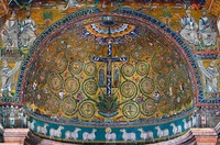 Мозаика апсиды ц. Сан-Клементе в Риме. Ок. 1118 г.