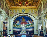 Интерьер базилики Санти-Косма-э-Дамиано в Риме. 526–530 гг.