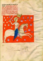 Начало 5-й кн. «Liber peregrinationis» в составе «Liber S. Jacobi». Сер. XII в. (Santiago de Compostela. Archivo de lo cathedral. Codex Calextinus. Fol. 192)